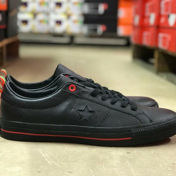 converse one star pro ox black
